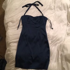 BCBG Maxazria midnight blue cocktail dress